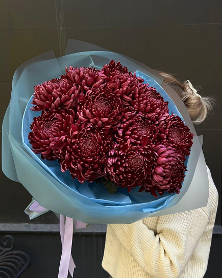 Моно из Хризантем  с доставкой по Астане